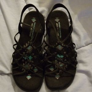 NWOB sketchers sandals size 7 black